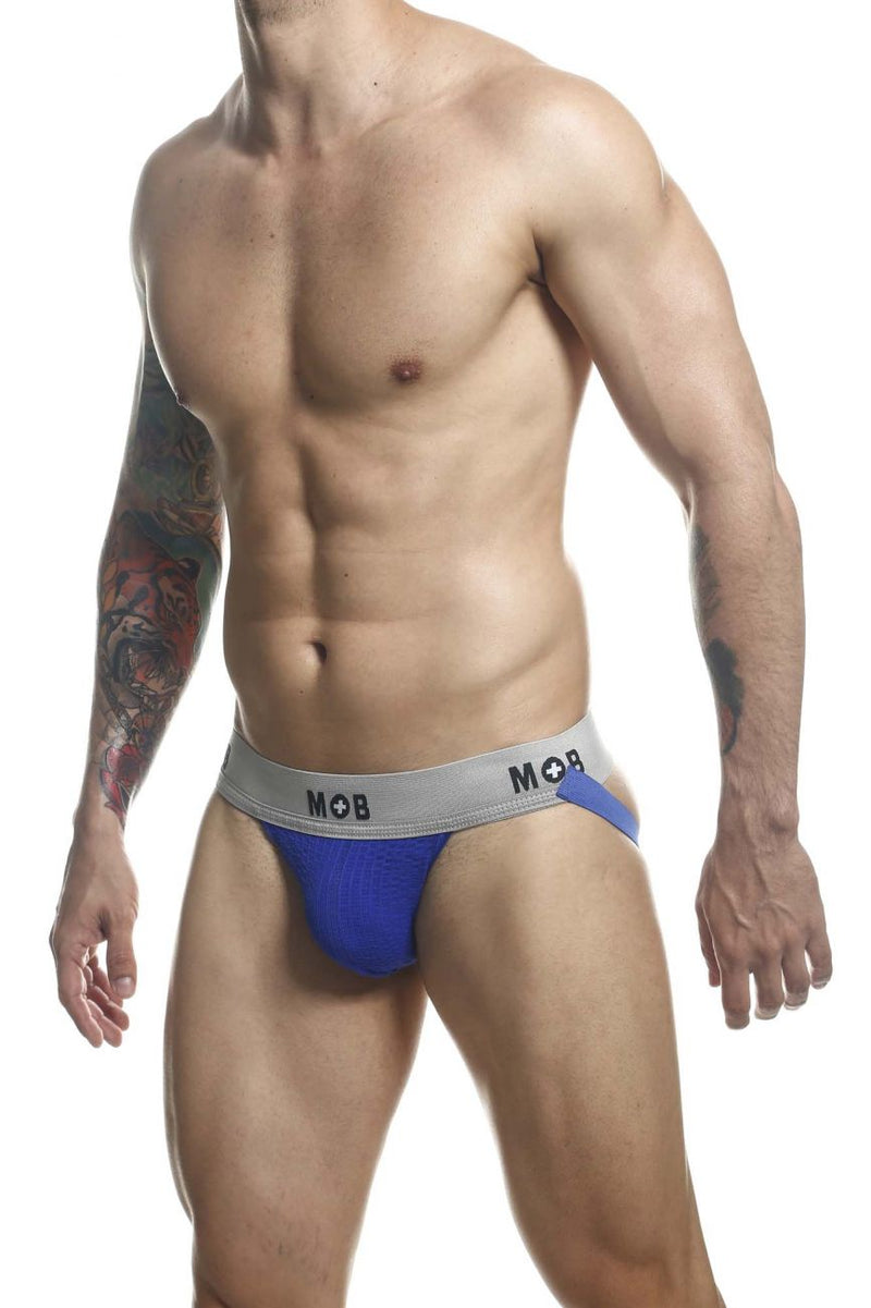 MaleBasics MBL107 MOB Classic Fetish Jock 3 بوصات حزام رياضي اللون ملكي