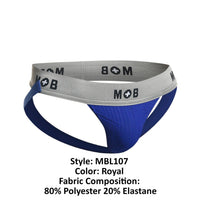 MaleBasics MBL107 MOB Classic Fetish Jock 3 بوصات حزام رياضي اللون ملكي