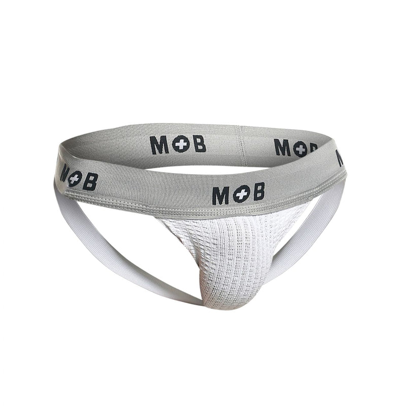 Malebasics MBL107 MOB Classic Fetish Jock 3 pouces Jockstrap Color blanc