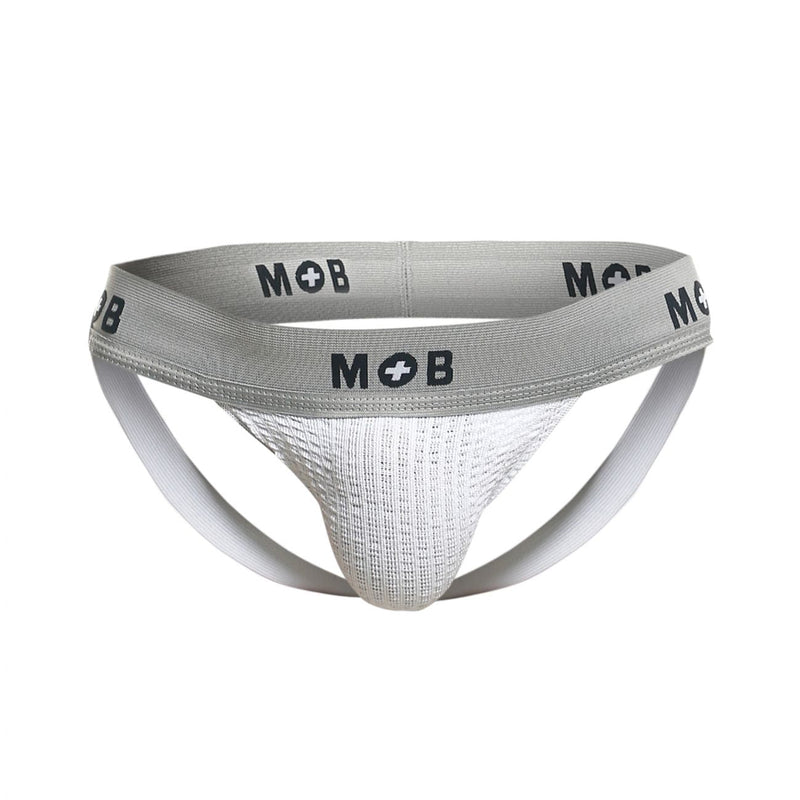 Malebasics MBL107 MOB Classic Fetish Jock 3 pulgadas Color de Jockstrap White