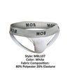 MaleBasics MBL107 MOB Classic Fetish Jock 3 بوصات حزام رياضي اللون أبيض