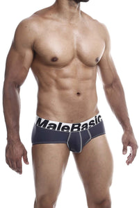 Malebasics MBM03 Briefs de performance Color Gray