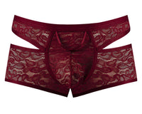 Power masculin 126-289 Lucifer a coupé une couleur courte bordeaux