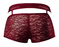 Power masculin 126-289 Lucifer a coupé une couleur courte bordeaux