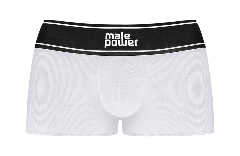 Power masculino 153-275 Modal Rib Pouch Color corto blanco