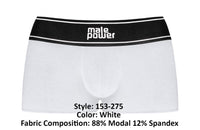 Power masculino 153-275 Modal Rib Pouch Color corto blanco