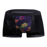 Power masculin 183-262 Écran privé à écran de poisson Trunks Color noir