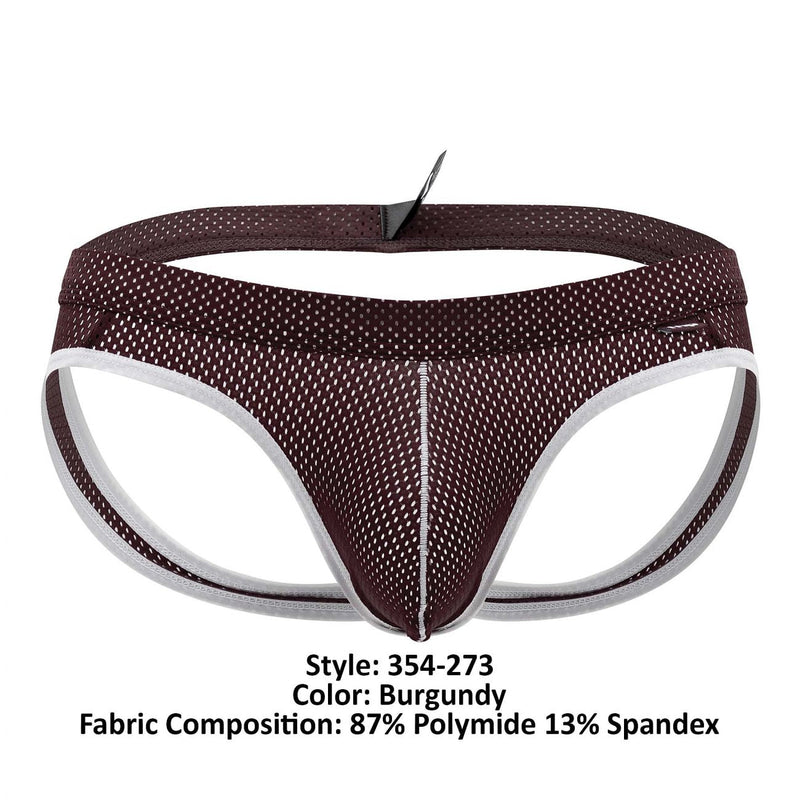 Male Power 354-273 Sport Mesh Jock Color Bourgogne