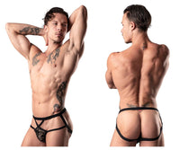 Power masculino 394-289 Lucifer Strappy Jock Color negro