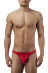 Pouvoir masculin 442076 Satin Lycra Bong String Color Red