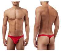 Potencia masculina 442076 satin lycra bong tanga color rojo