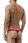 Pouvoir masculin 442076 Satin Lycra Bong String Color Red