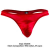 Pouvoir masculin 442076 Satin Lycra Bong String Color Red