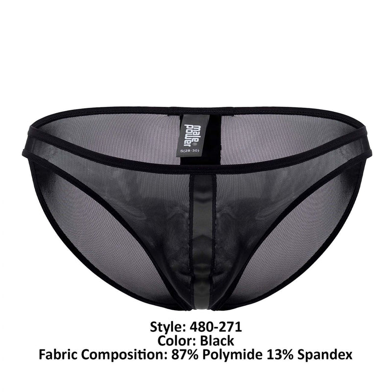 Power masculin 480-271 Brève de bikini de bande d'atterrissage couleur noir