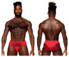 Potencia masculina 492-280 encaje sassy bikini sólido color color rojo