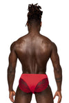 Power masculin 492-280 Bikini Sassy Bikini Solid Pouch Couleur rouge