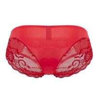 Potencia masculina 492-280 encaje sassy bikini sólido color color rojo