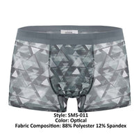 Male Power SMS-011 Sheer Prints Seamless Short Color Optical