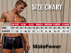 Power masculino 407-288 show stopper thong color malla plateada punto de malla