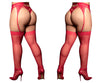 Mapale 1094X Mesh Thigh Highs Color Red