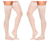 Mapale 1094 Mesh Thigh Highs Color White