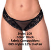 Mapale 109 Lace and Mesh Panty Color Black