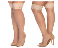 Mapale 1101X Mesh Thigh Highs Color Nude