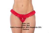 Mapale 119 en dentelle PEEK-A-BOO COULEUR ROUGE