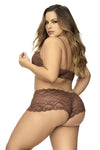 Mapale 206X Panty and Top Lace Set Color Cocoa