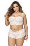 Mapale 206x Panty et haut en dentelle Couleur blanc