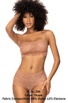 Mapale 206 Panty et haut en dentelle Set Color Taupe