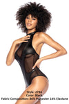 MAPALE 2734 COLOR DEL BODYSUit Negro