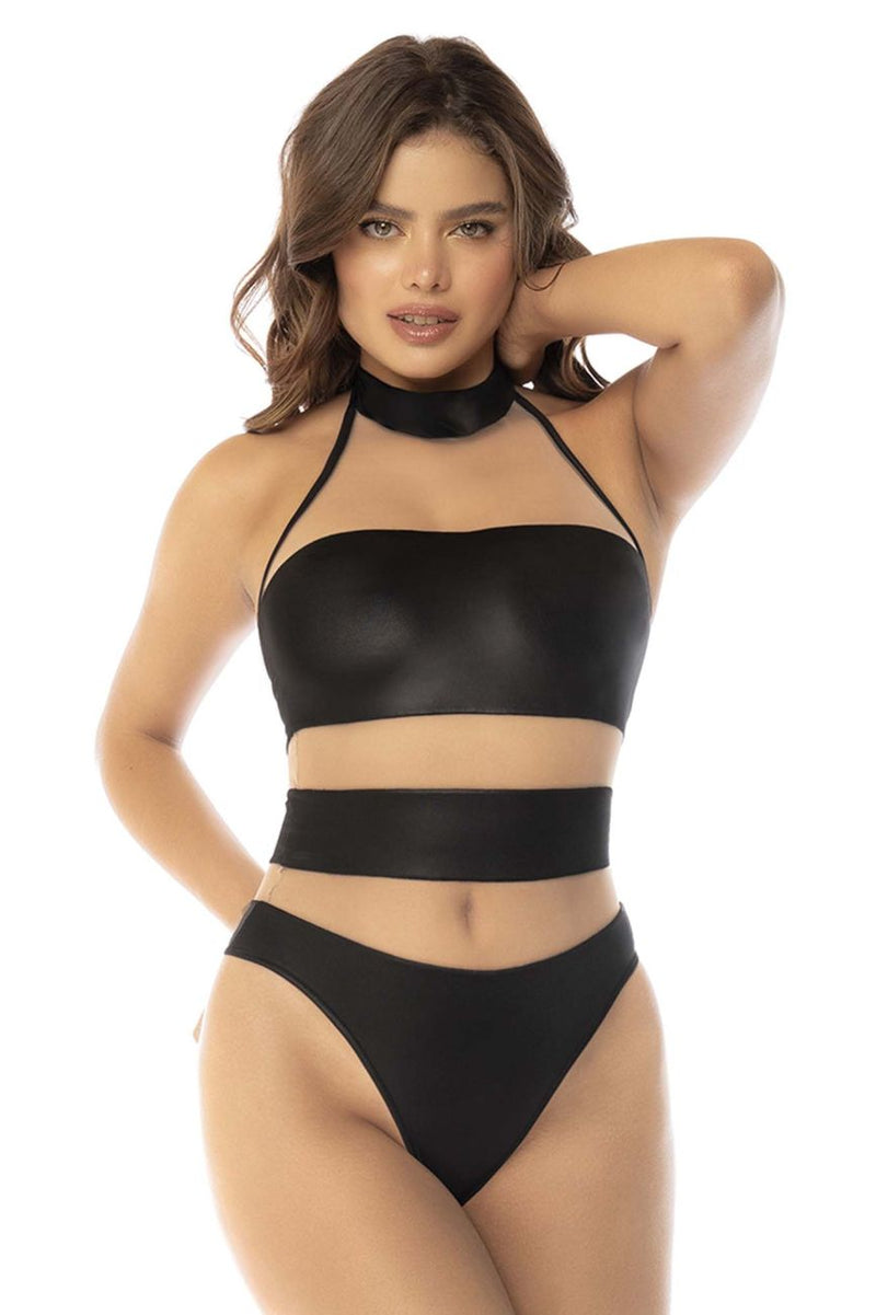 MAPALE 2744 KIKI BODYSUIT रंग नग्न-काला