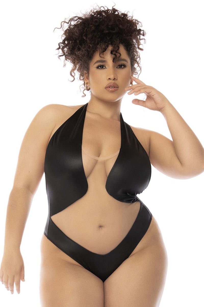 MAPALE 2745x Romy Bodysuit प्लस रंग नग्न-काला