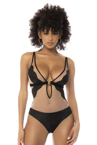 Mapale 2746 Fleur Body Couleur nue-noir