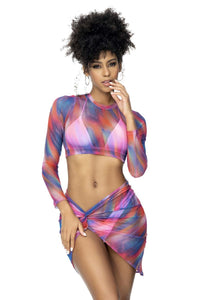 Mapale 47010 Two Piece Set Color Sunset Print