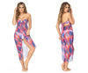 MAPALE 47011 Multiway Cover Up Color Sunset Print