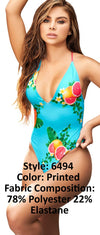 Mapale 6494 One Piece Swimsuit Caribbean Color Printed