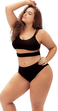 Mapale 6604X Two Piece Swimsuit Color Black