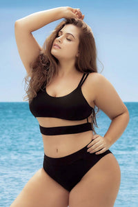 Mapale 6604X Two Piece Swimsuit Color Black