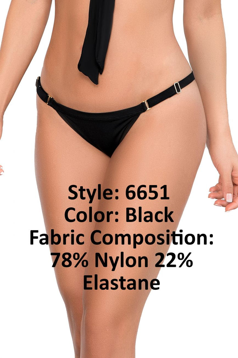 Mapale 6651 Couleur de fond de bikini noir