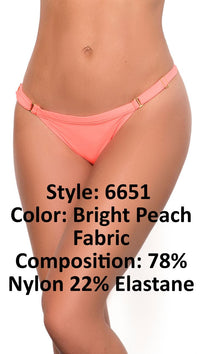 Mapale 6651 Couleur de fond de bikini pêche lumineuse