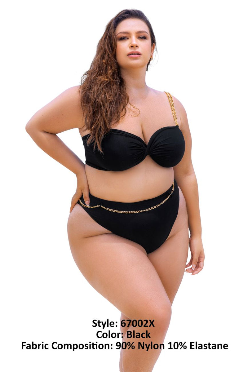 Mapale 67002x Couleur de maillot de bain en deux pièces noir