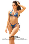 Mapale 67032 Couleur de maillot de bain en deux pièces Impression tropicale