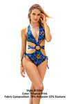 Mapale 67034 Monokini Color Tropical Print