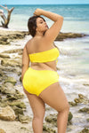 Mapale 67037X Reversible Two Piece Swimsuit Color Yellow-Citrus Print