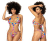 Mapale 67051 One Piece Swimsuit Color Crochet Print