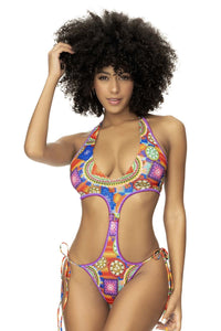 Mapale 67051 Couleur de maillot de bain en une pièce Impression de crochet