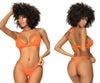 Mapale 67059 Ribbed Two Piece Swimsuit Color Bright Orange