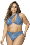 Mapale 67079X Underwired Two Piece Swimsuit Color Blue Chambray